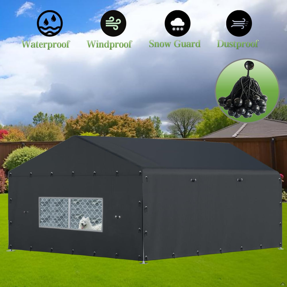 Locywx cobertura jaula perro bolsa almacenamiento, fácil manejo y mantenimiento.