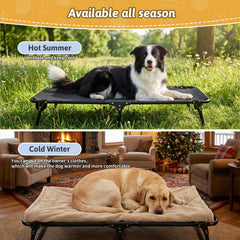 Loebelle cama elevada con diseño robusto, soporte estable para perros grandes.