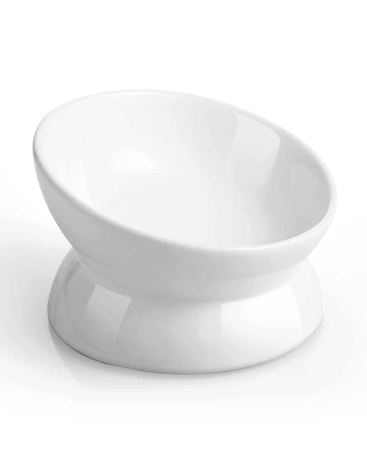 LoeJan plato elevado para gatos cerámico facilita comer cómodo