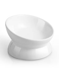 LoeJan plato elevado para gatos cerámico facilita comer cómodo