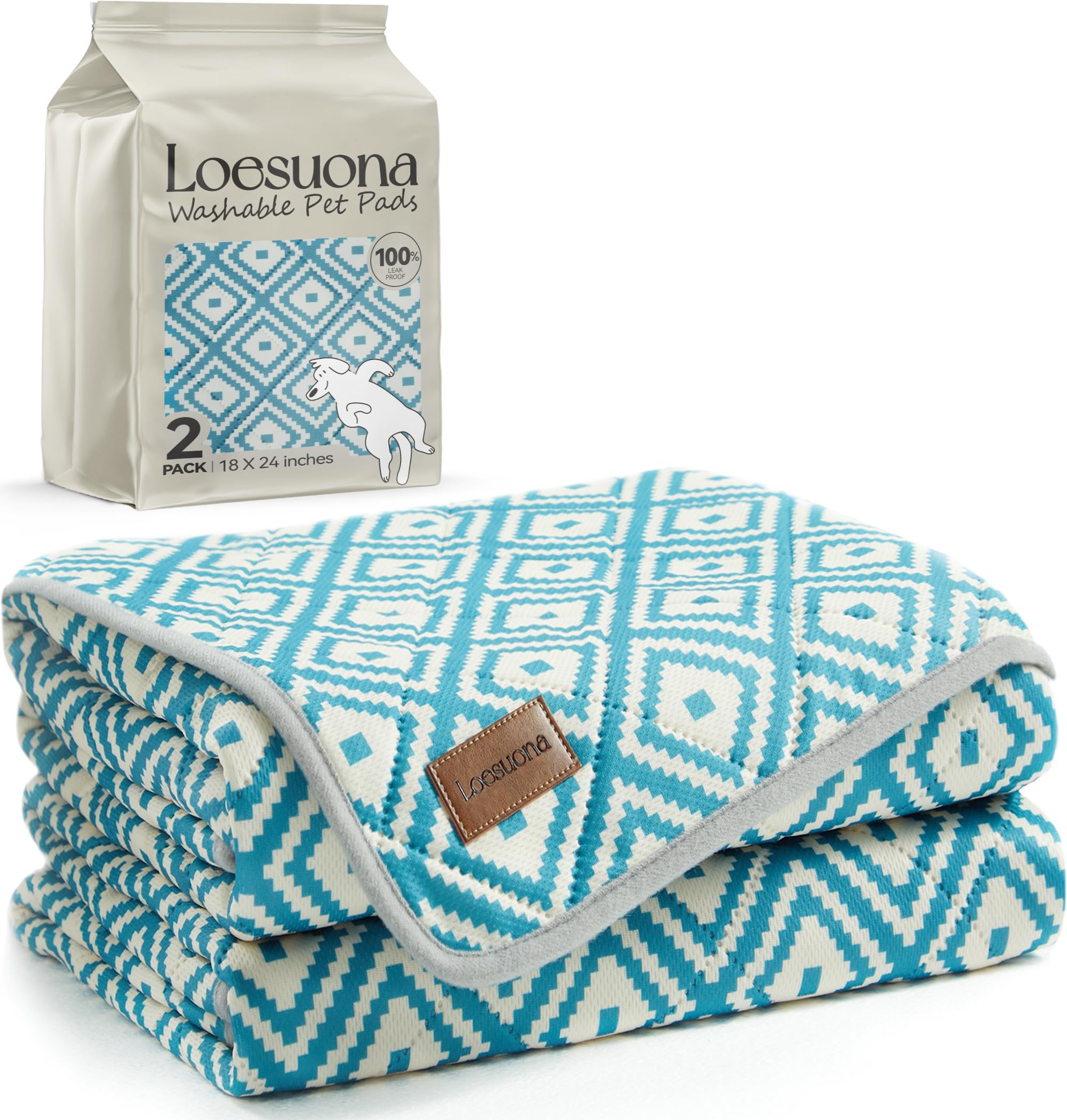 Loesuona almohadillas lavables para entrenamiento de potty y protección del suelo