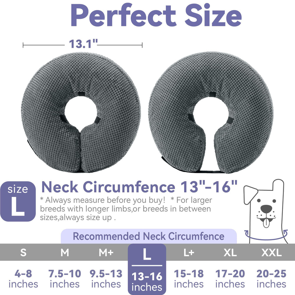 Loflaze collar donut, limpieza fácil gracias a funda desmontable.