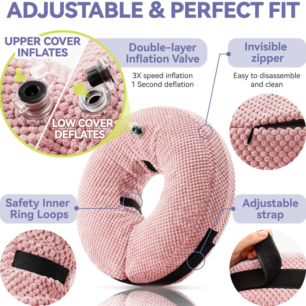 Loflaze collar inflable compatible con todas las tallas de perros y gatos