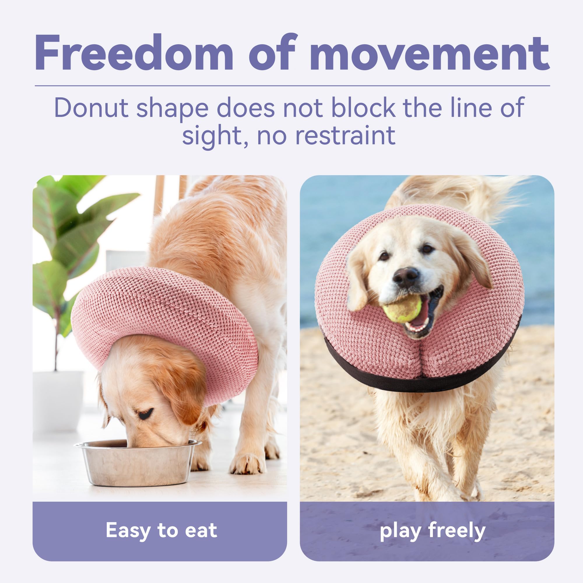 Loflaze collar inflable ofrece protección postoperatoria para perro