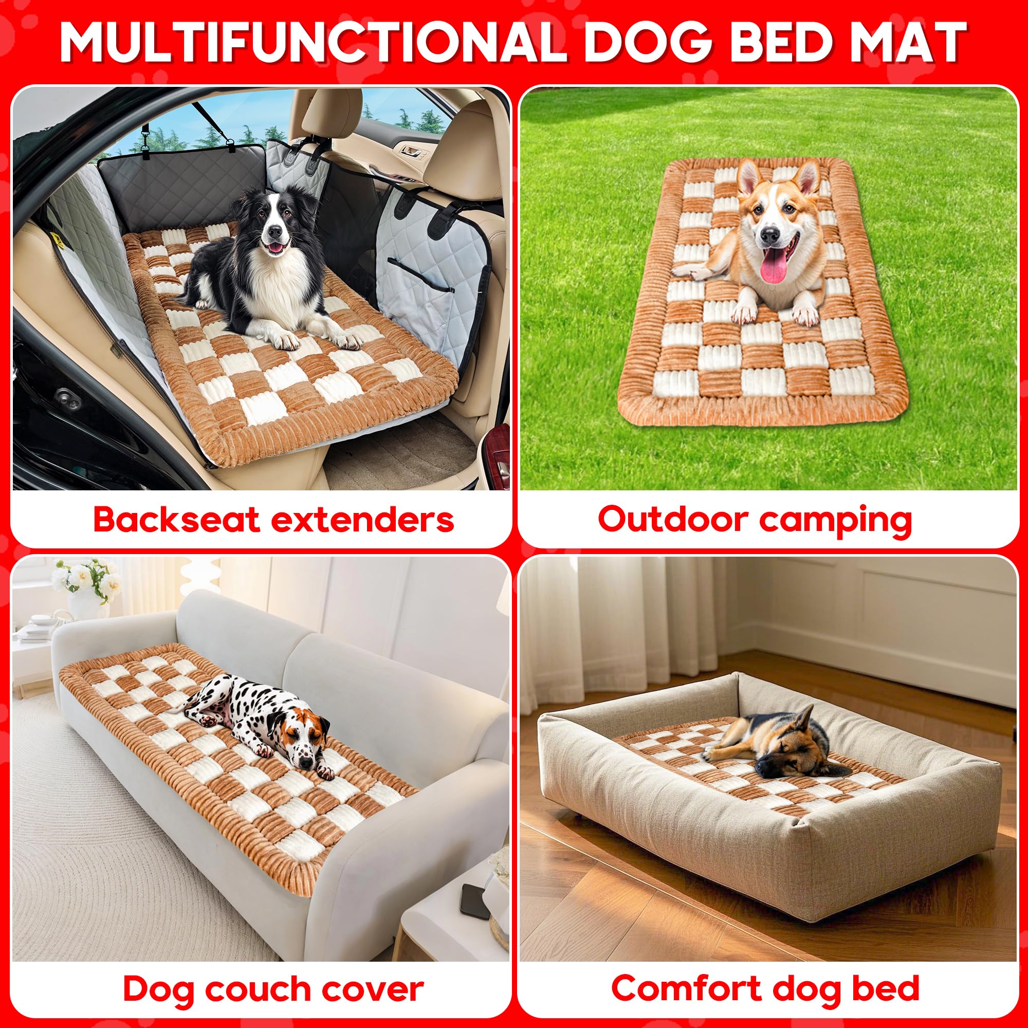 Loiion cama para perros en auto, seguridad y confort en trayectos.