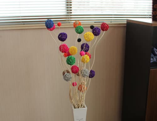 LOIUGENTE bolas rattan para conejos: jaula decorativa y juego
