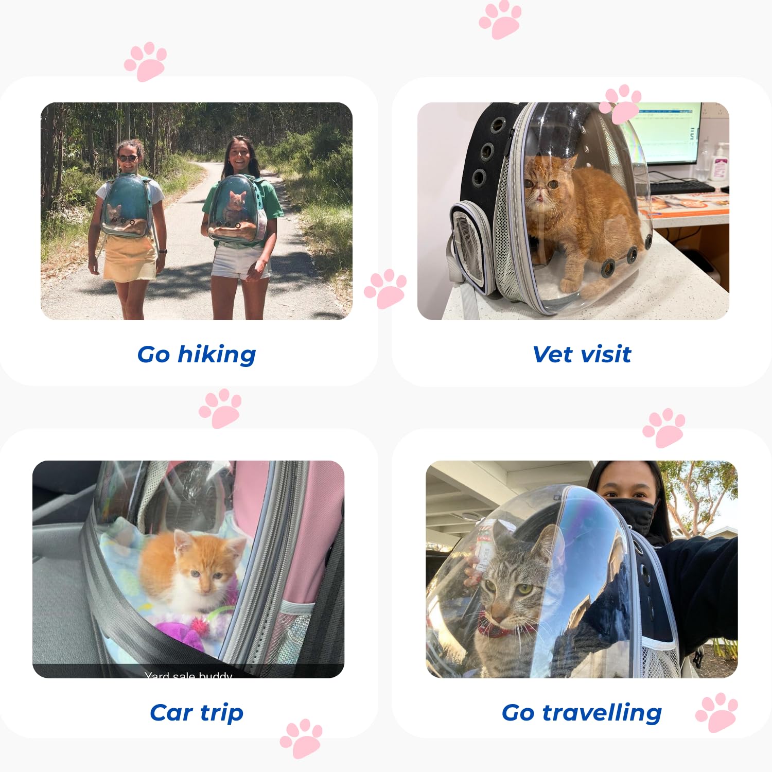 Capacidad para mascotas de hasta 16 libras, cómodo y seguro