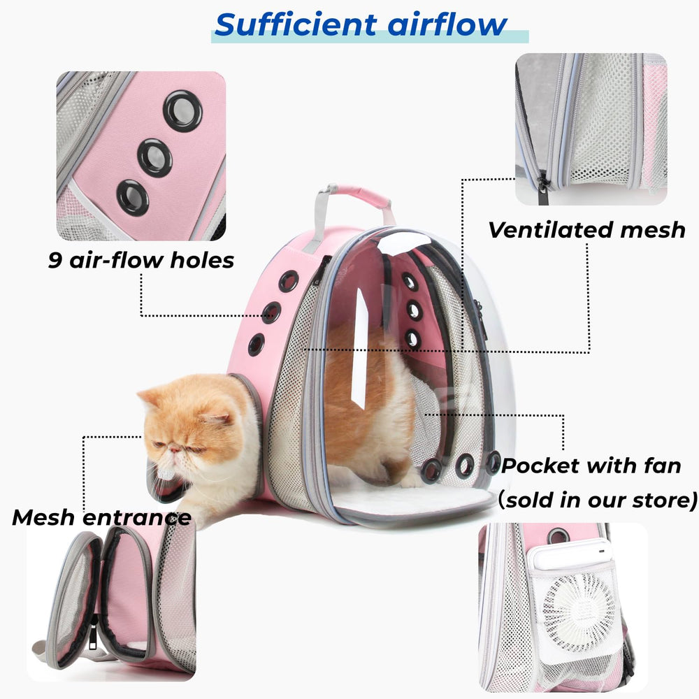 LOLLIMEOW interior expandible ofrece más espacio para movimientos cómodos.