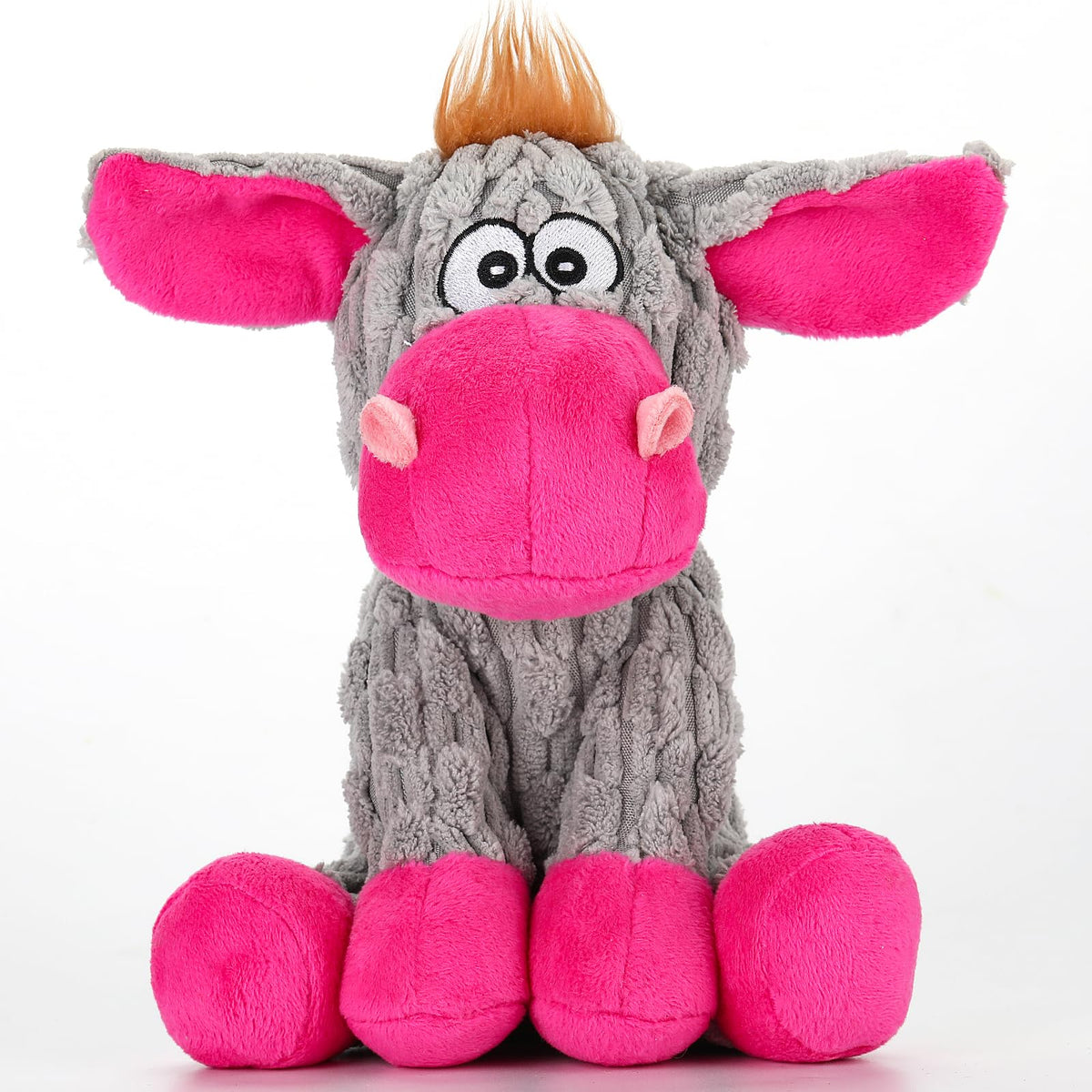 Loncoldy juguete peluche masticable para perros grandes con crujido
