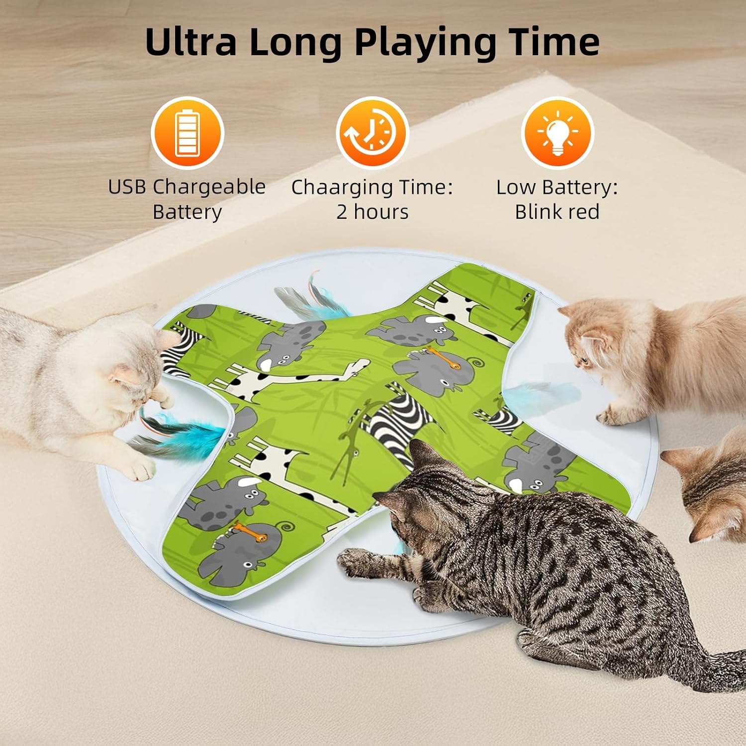 LONGJUMP Varios modos de juego para gatos de interior.