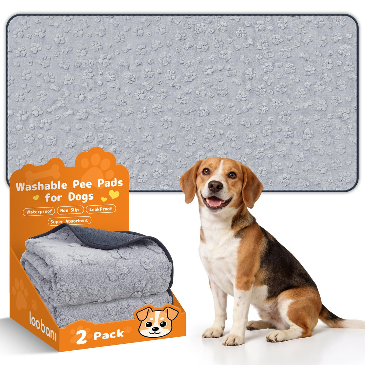 Almohadillas LOOBANI para perros extragrandes, base antideslizante para entrenamiento seguro.