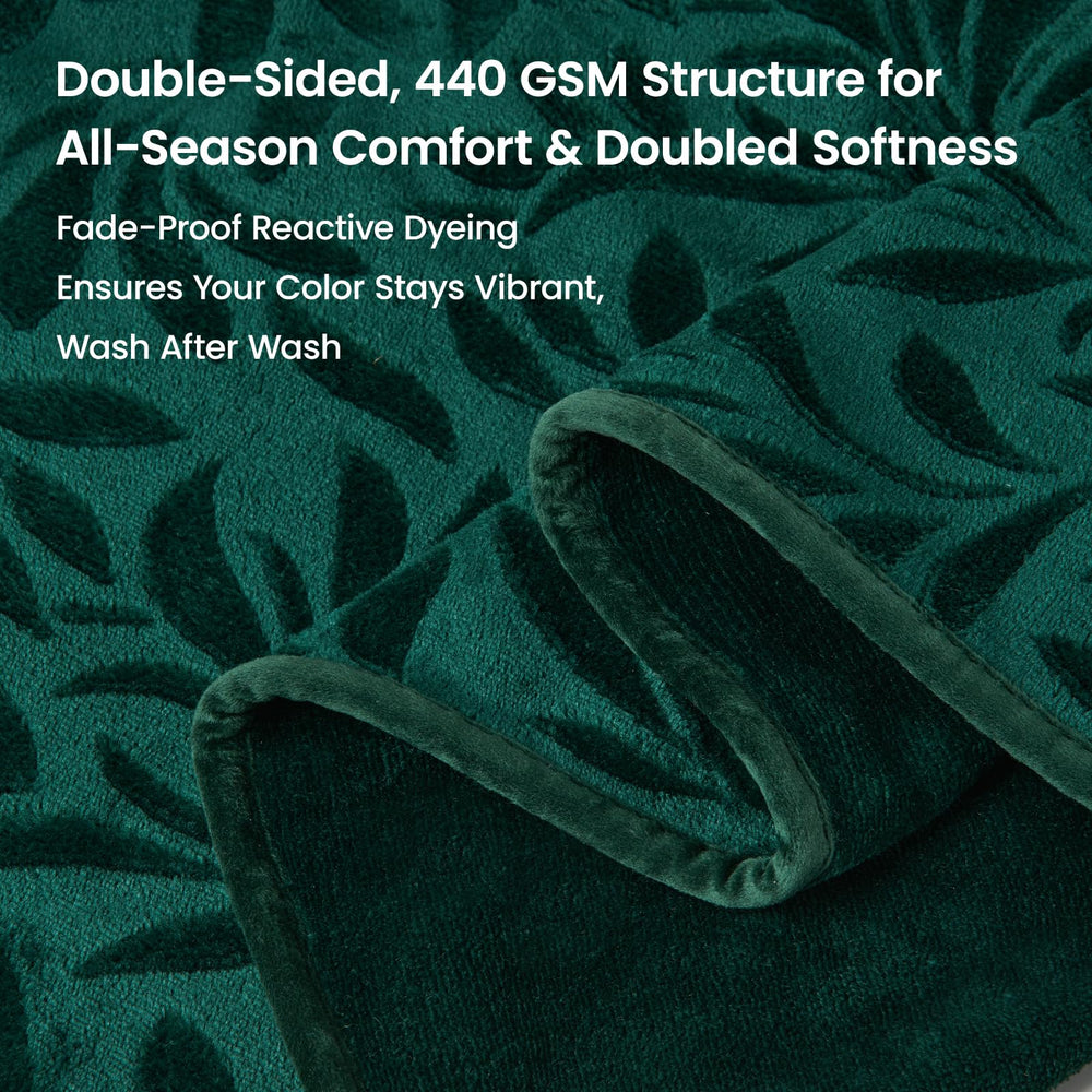 LOOBANI manta franel suave, textura agradable 440 GSM