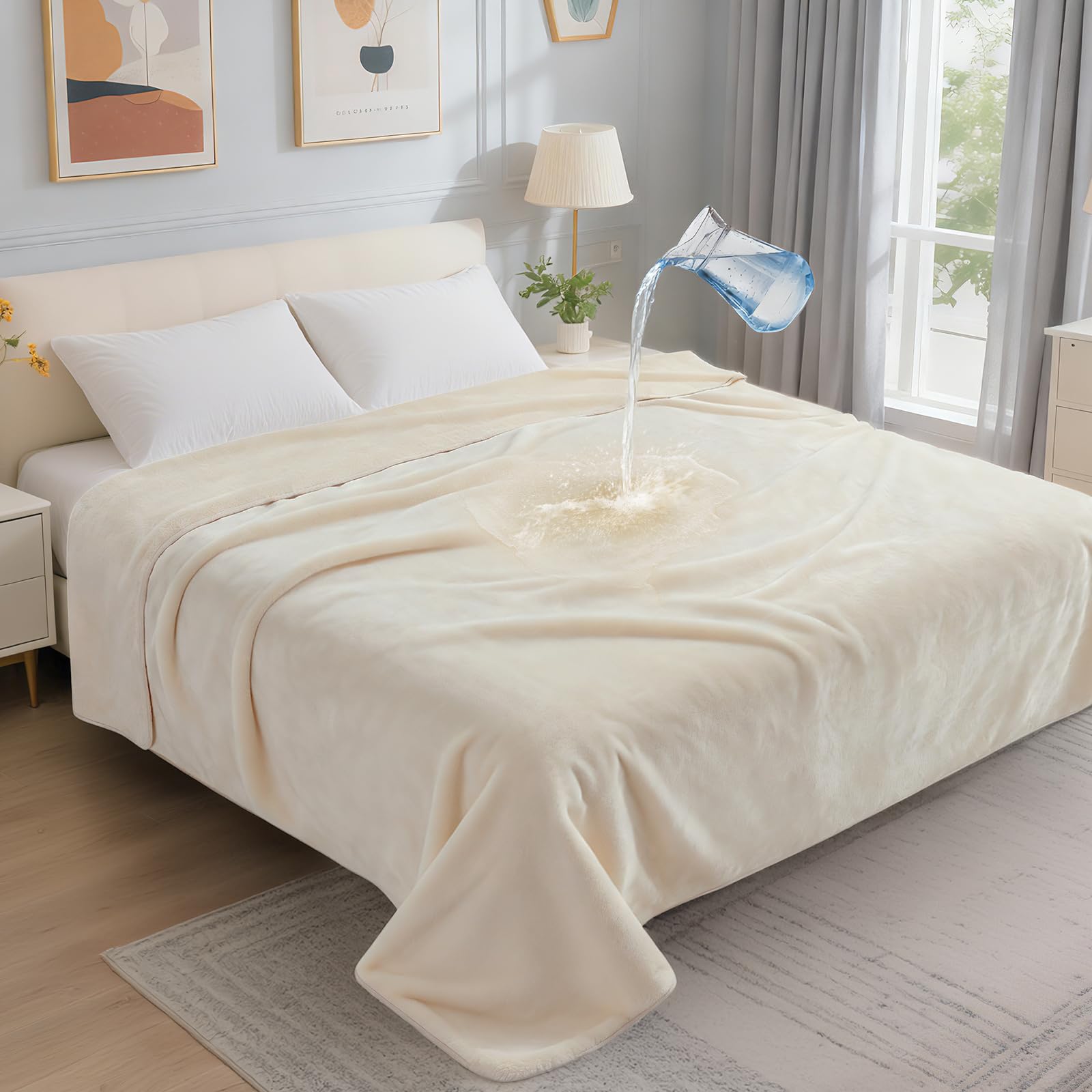 Manta LOOBANI impermeable para cama 80x90 protege superficies y mantiene la cama seca.