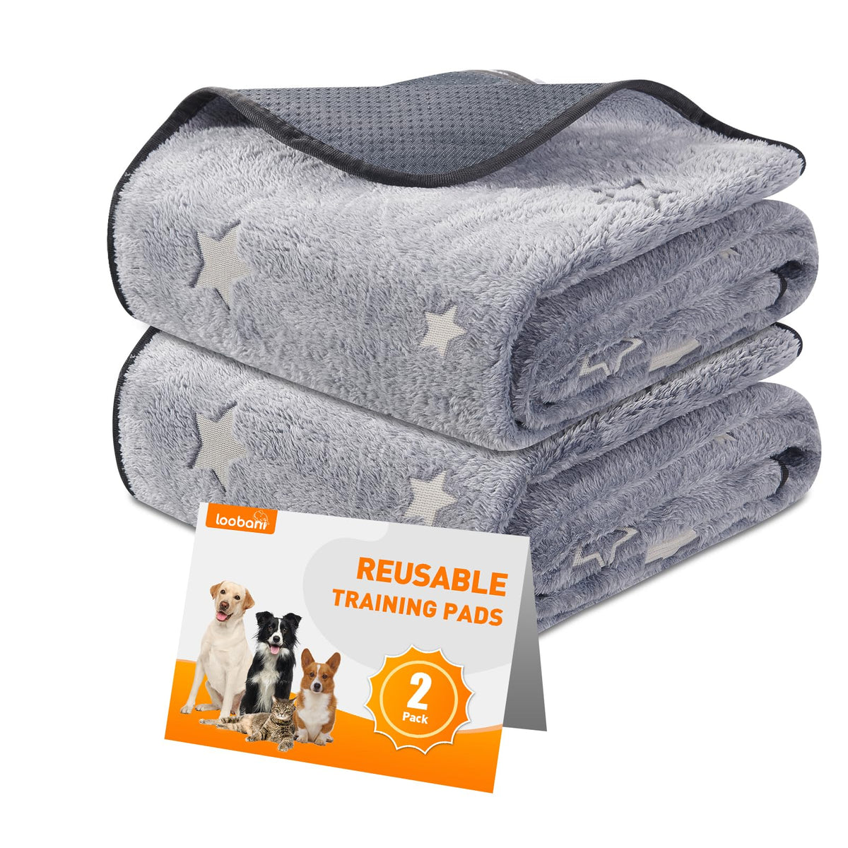 LOOBANI pad para perros absorbente, rápido para entrenamiento y protección del suelo.