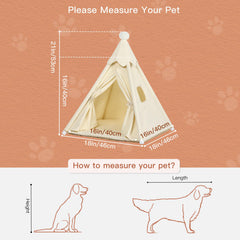LOOBMBNS tipi para mascotas, interior espacioso con buena ventilación
