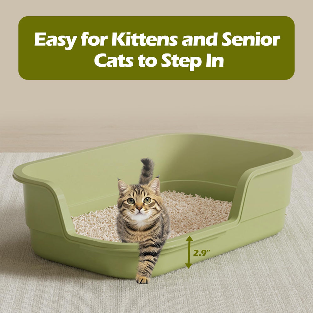 LoopTime caja de arena para gatos, amplio espacio para moverse.