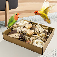 LOPERDEVE juguete masticacion aves: materiales seguros para morder sin riesgos
