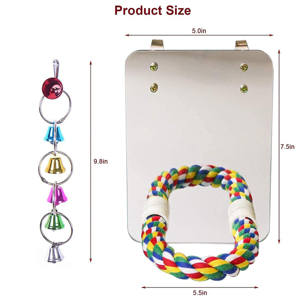 LOPERDEVE percha-cuerda colorida para aves, cómodo para rascar y explorar