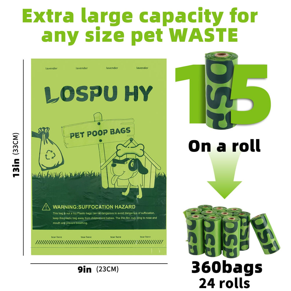 Bolsas de excrementos de perros Lospu HY con perforación fácil.