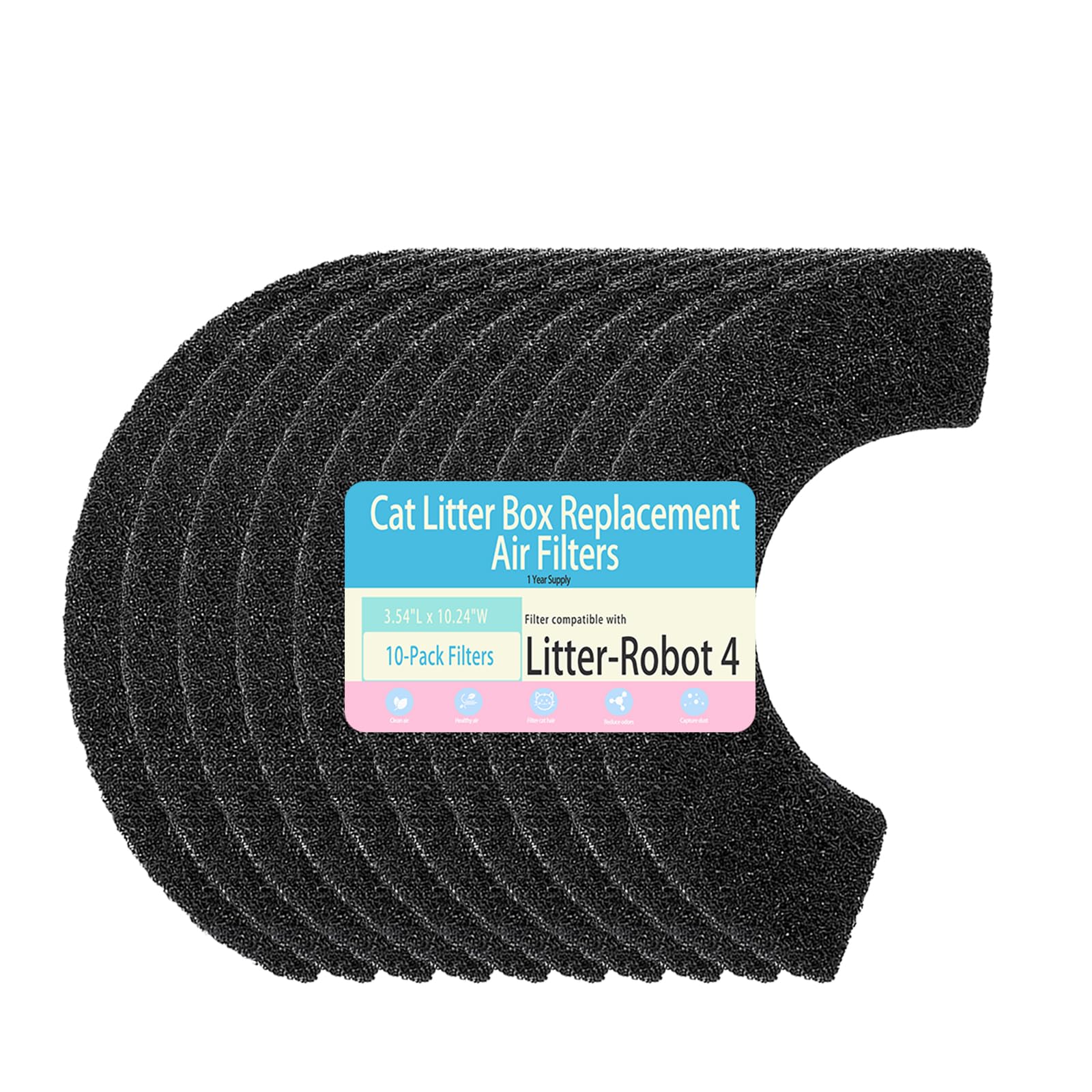 losuin filtro carbón litter-robot-4 para reducir olores en casa