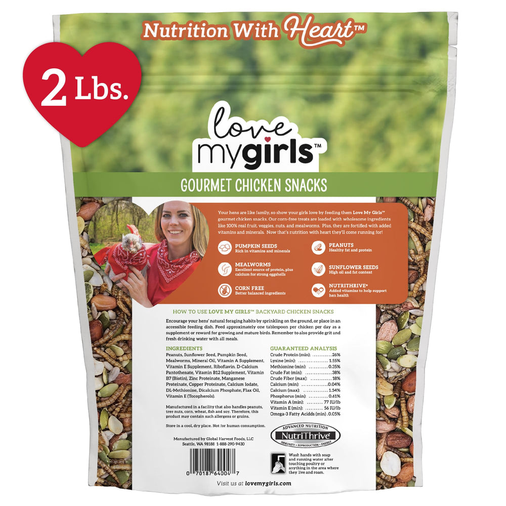 Love My Girls Snacks: mezcla calabaza y gusanos, interior, beneficios proteicos