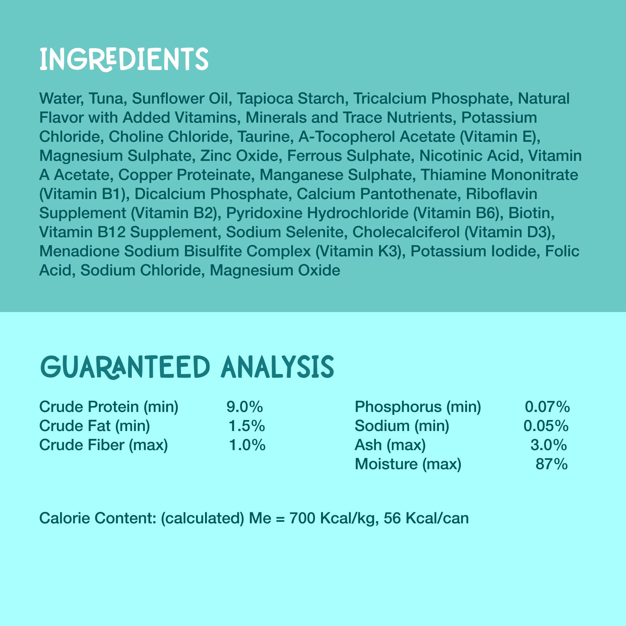 LOVE, NALA atún de calidad humana, lata de 80 g como ingrediente principal natural.