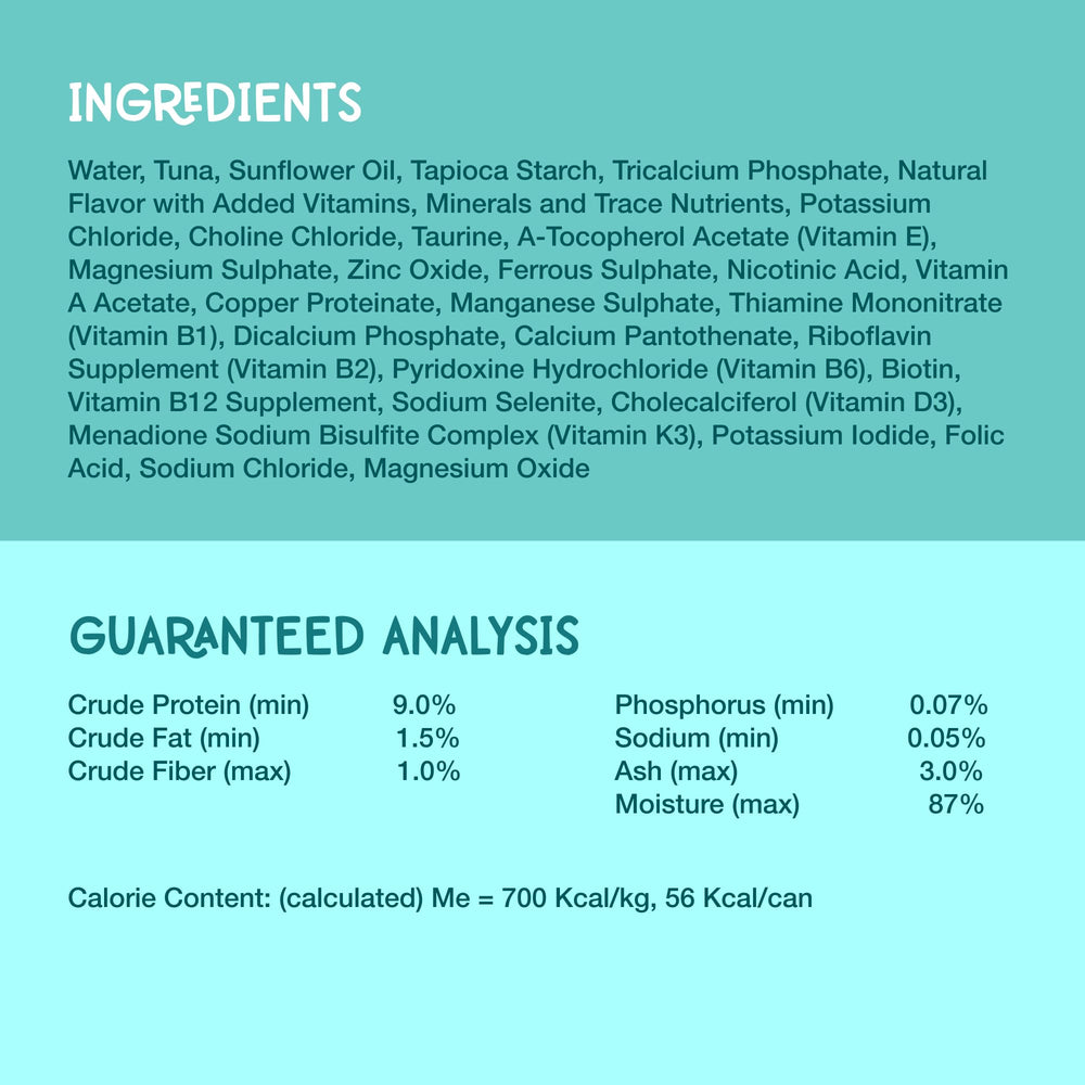 LOVE, NALA atún de calidad humana, lata de 80 g como ingrediente principal natural.