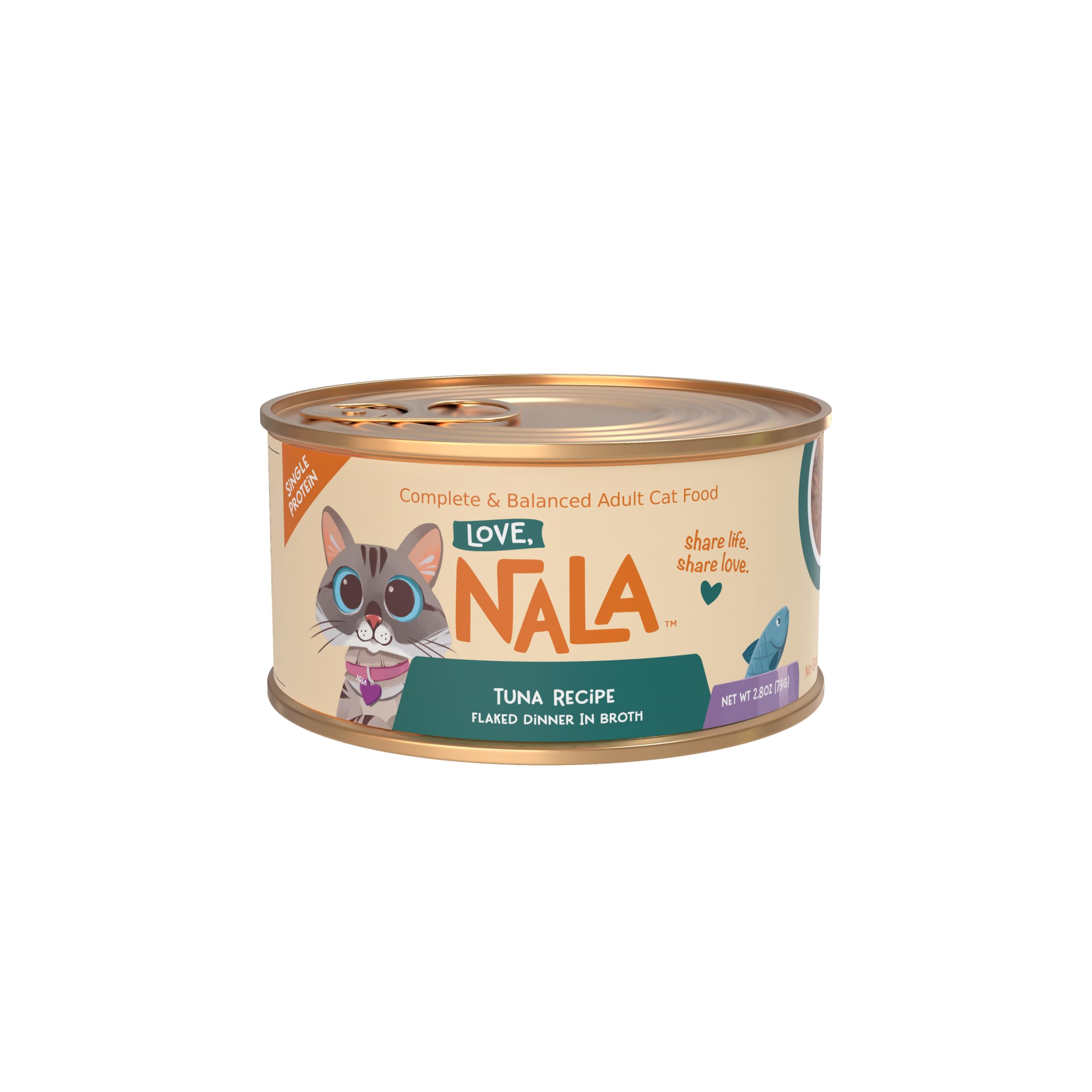 LOVE, NALA caldo de hidratación, lata de 80 g para favorecer la hidratación diaria.