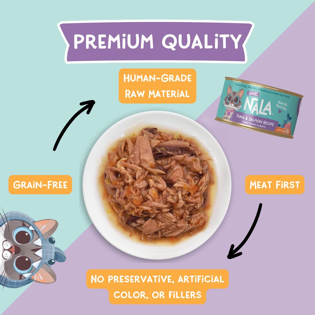 LOVE, NALA taurina y omega-3 en lata de 80 g para salud general.