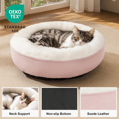Love's cabin cama donut con borde elevado ofrece seguridad y descanso.