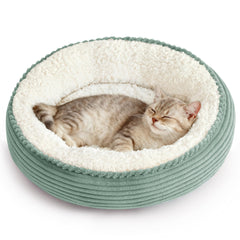 Love's cabin cama redonda donut para gatos: refugio suave y seguro
