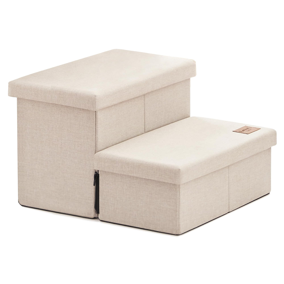 Love's cabin escaleras para perro, vista frontal, almacenamiento práctico para subir con seguridad.
