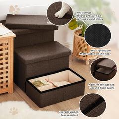 Love's cabin escalera anti deslizante, estable para perros de todos los tamaños