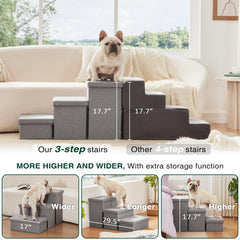 Love's cabin escalera tapizada y resistente con base antideslizante.