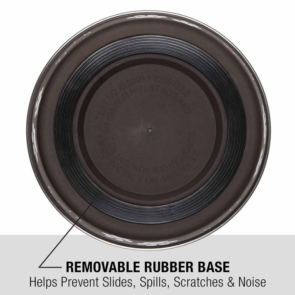 Loving Pets Bella Bowl: base de goma desmontable que previene deslizamientos.