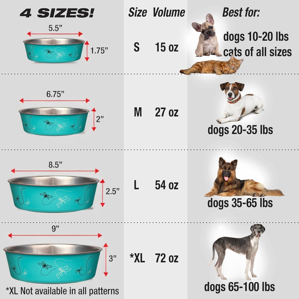 Loving Pets Bella Bowls ideales para uso en casa y durante viajes.