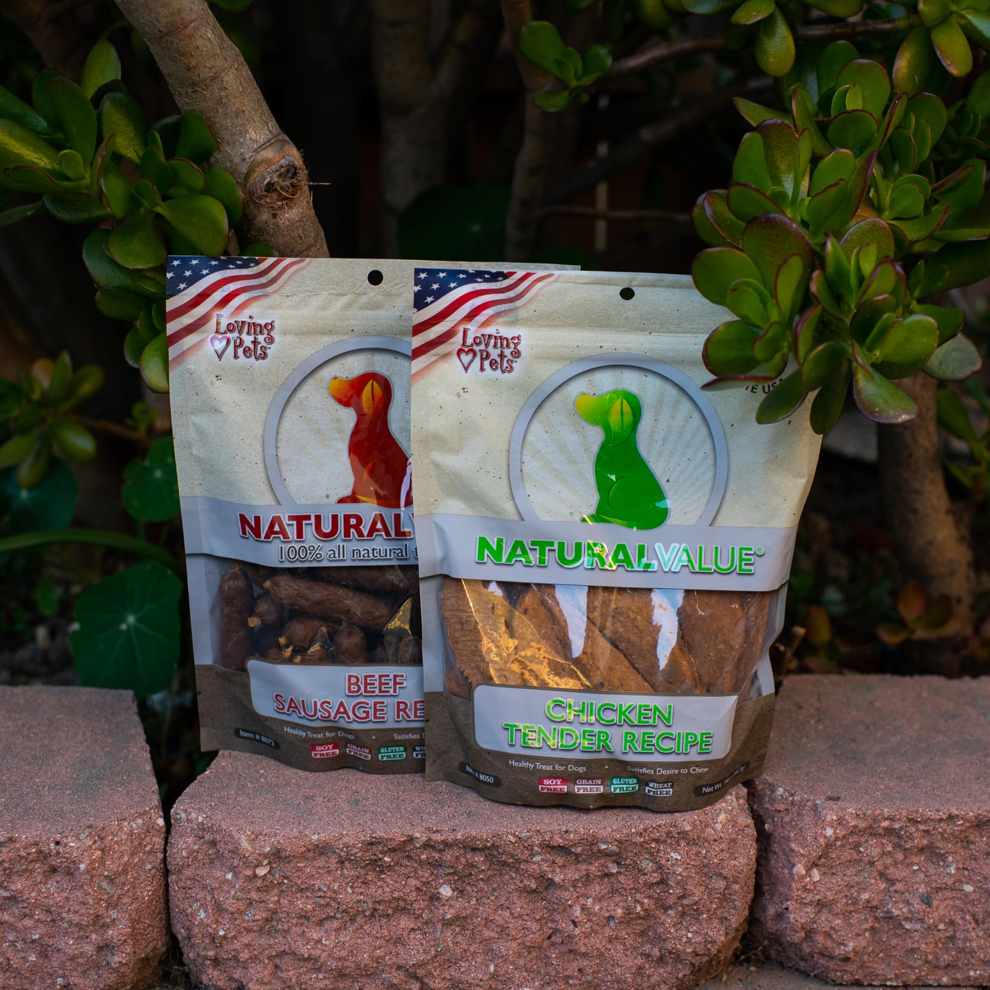 Loving Pets bocaditos de pollo jerky, snack sabroso para perros activos