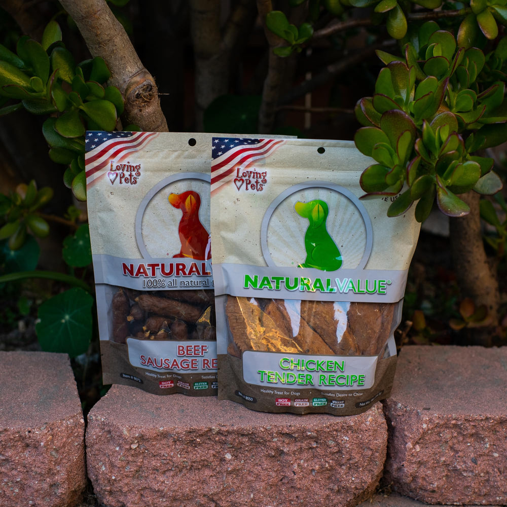 Loving Pets bocaditos de pollo jerky, snack sabroso para perros activos