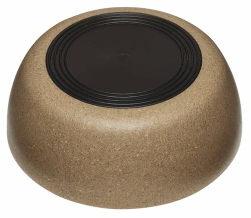 Plato Dolce Bamboo de Loving Pets en color avena, ideal para comida y agua sin derrames.