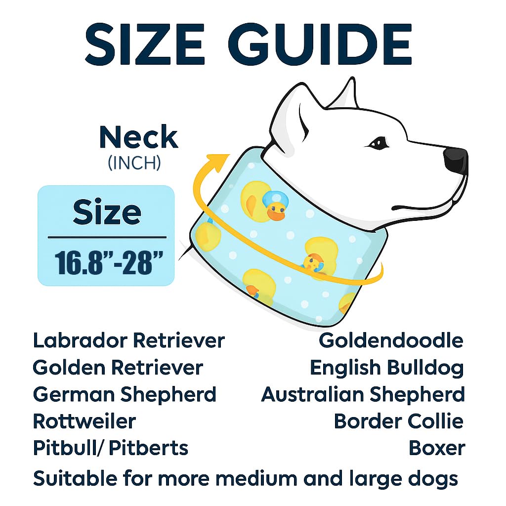 LovinPet collar ajuste ergonómico azul, cómodo para perros medianos y grandes.