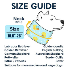 LovinPet collar ajuste ergonómico azul, cómodo para perros medianos y grandes.