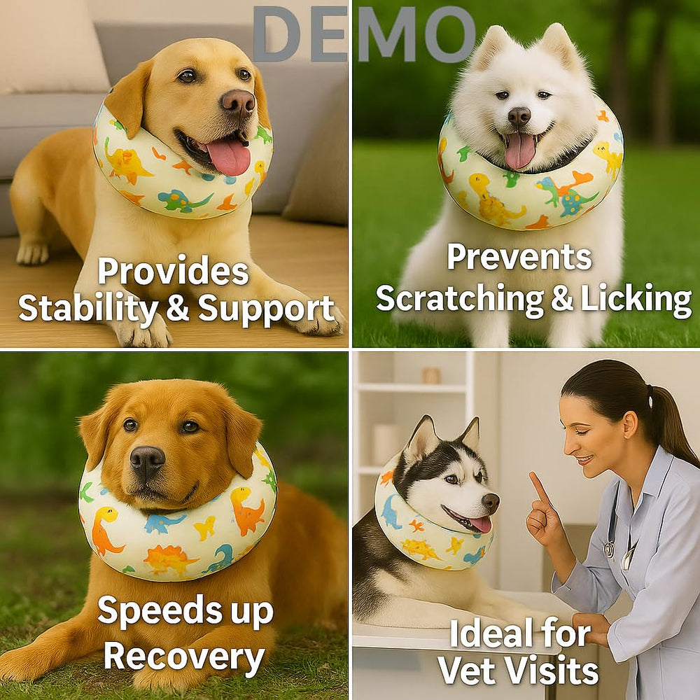LovinPet collar espuma memoria, soporte suave para cuello.