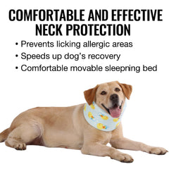 LovinPet collar interior espuma, ofrece confort suave durante la curación.