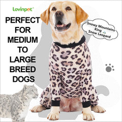 LovinPet Pijama para perro grande - detalle-tejido: tela suave que cuida la piel.