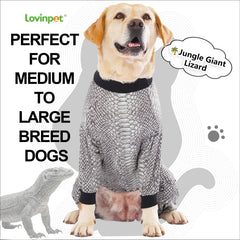 LovinPet Pijama para perro grande, estampado animal; añade personalidad en paseos y eventos.