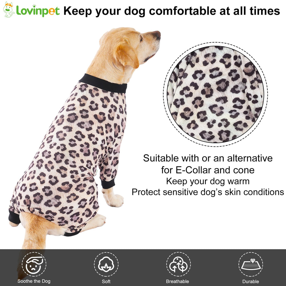 LovinPet Pijama para perro grande - puños-rizados: ajuste seguro y cómodo.