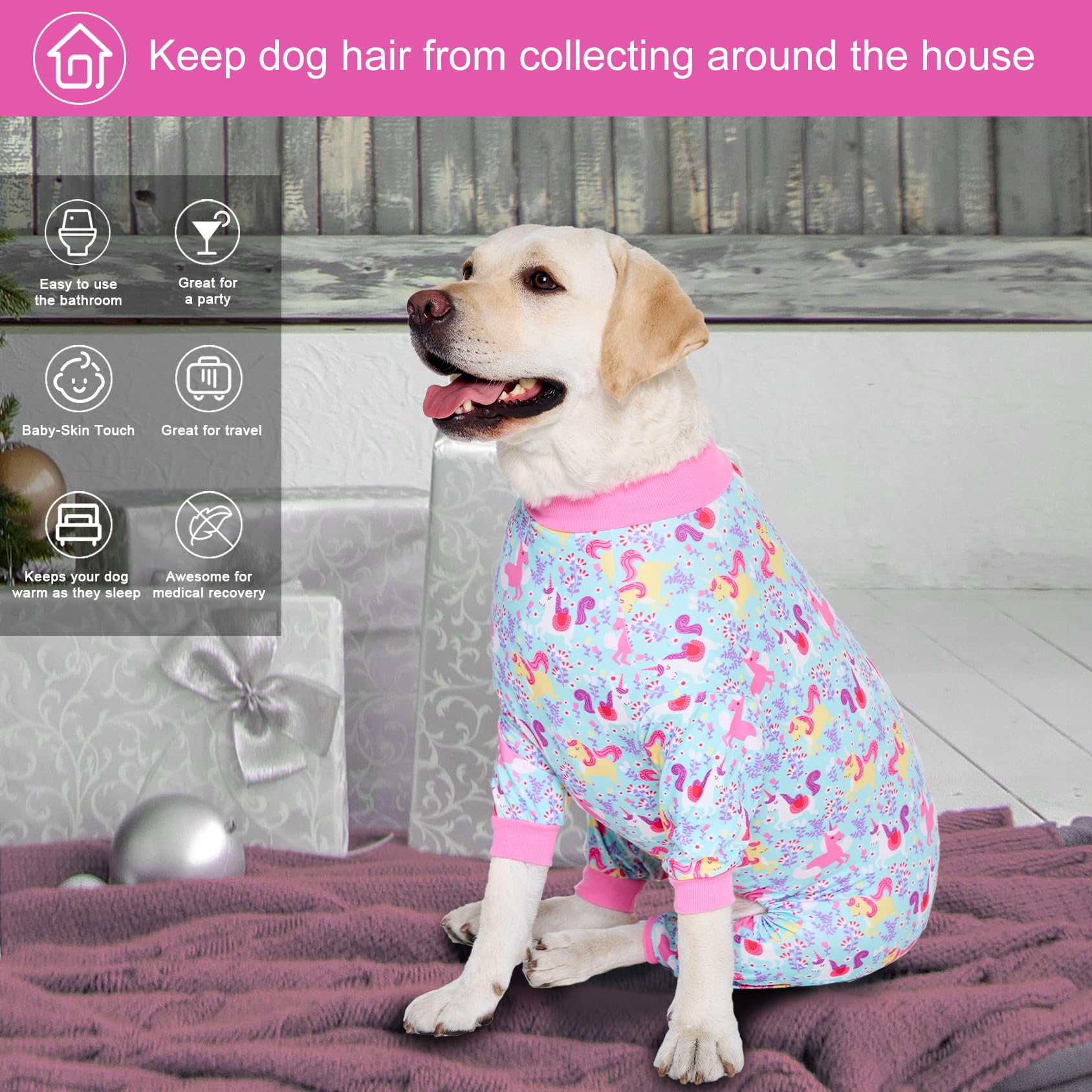 LovinPet pijamas para perros grandes, cómodo para fiestas y viajes.