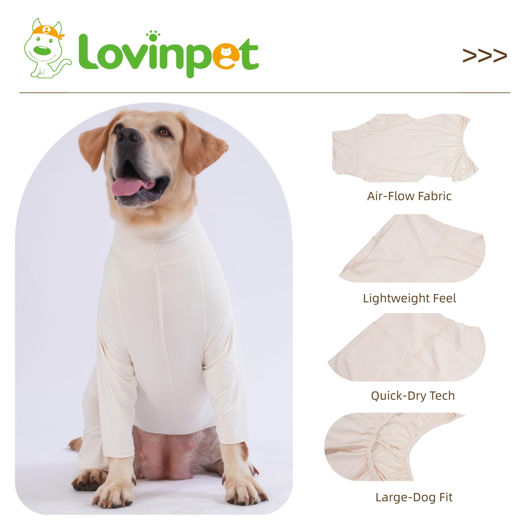 LovinPet UPF50 uso invernal como capa base suave para más calor.