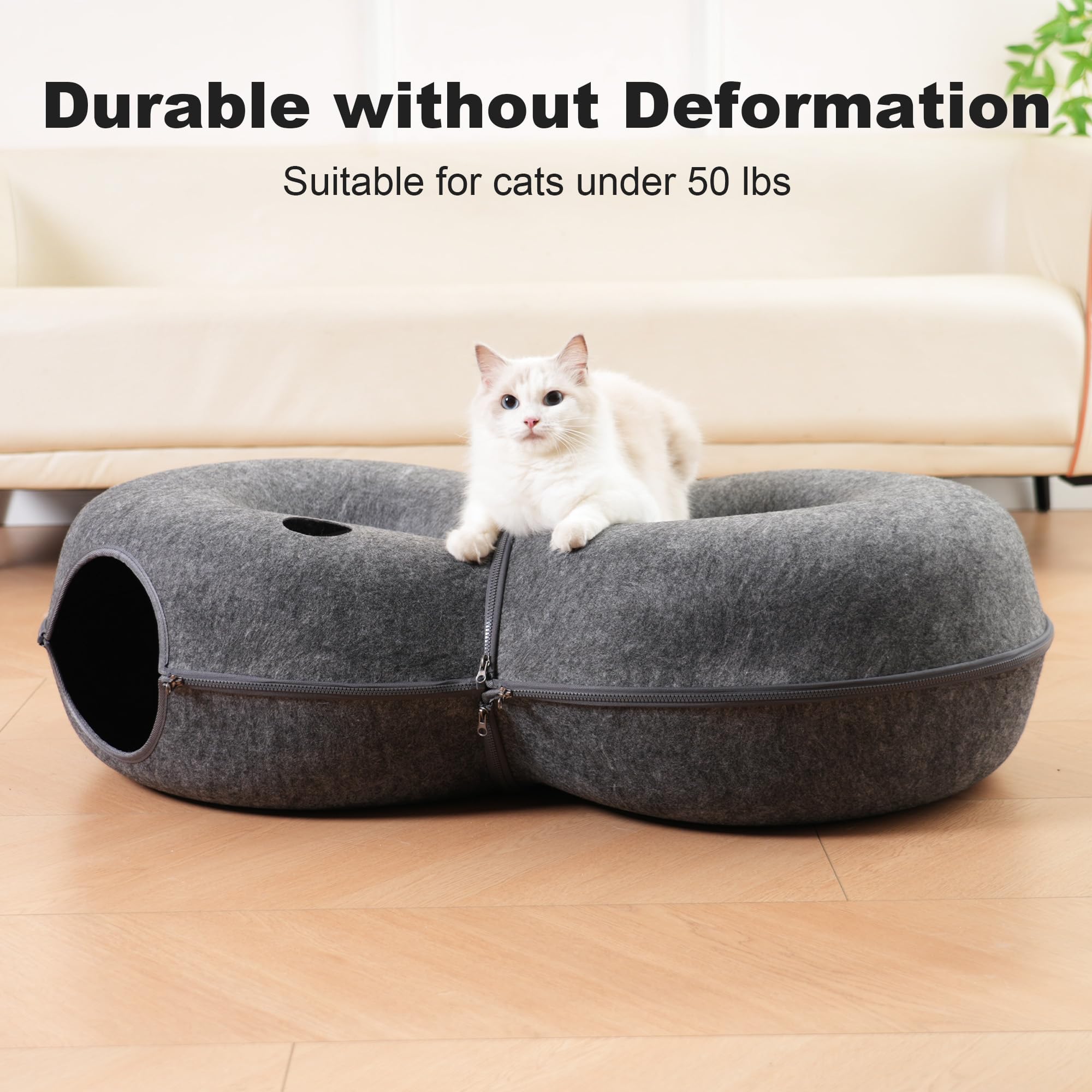 LovIntry diseño duradero y suave, resistente a arañazos para gatos de interior.