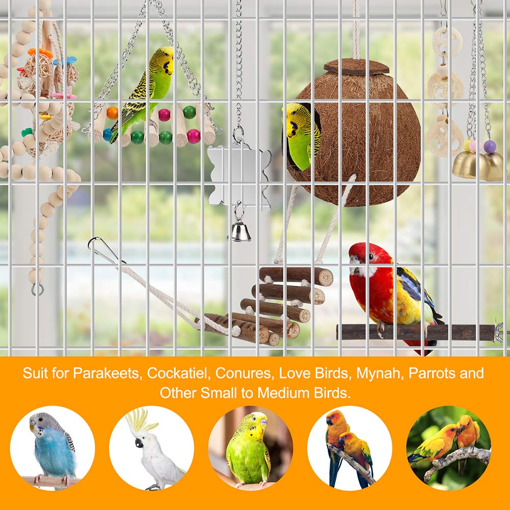 lovyoCoCo Escalera giratoria con cuentas de madera para trepar.